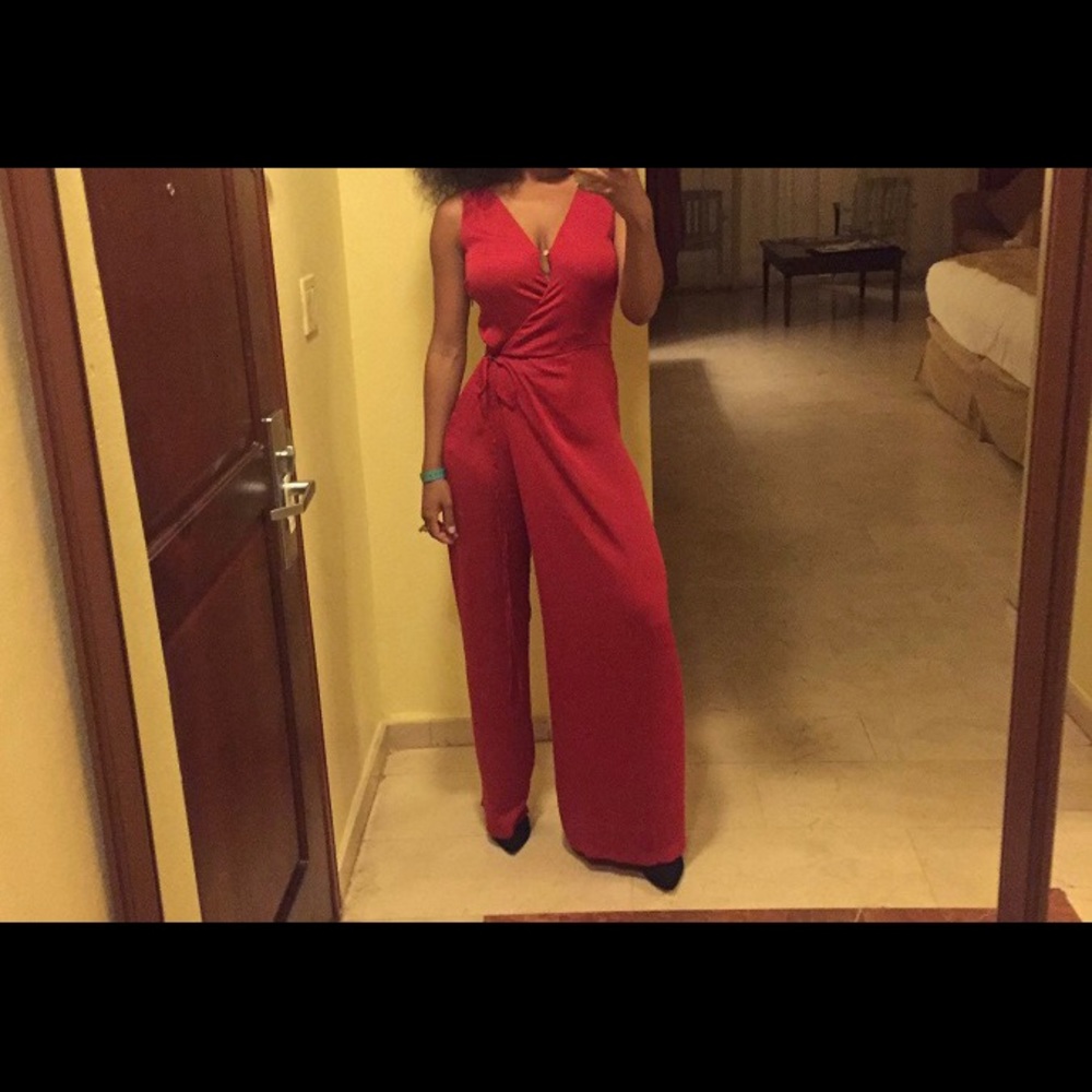Elegant Red jumpsuit
